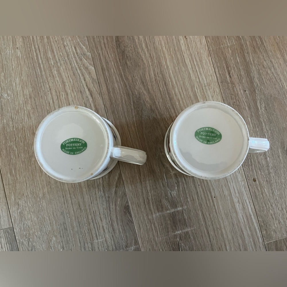 Portmeirion Pottery Botanic Garden Small Mugs Floral Pair - Picture 3 of 5